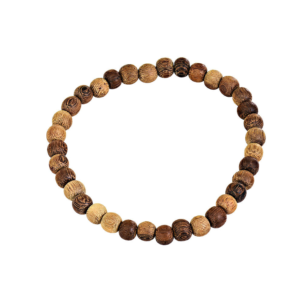 Plain Wooden Beaded Bracelet