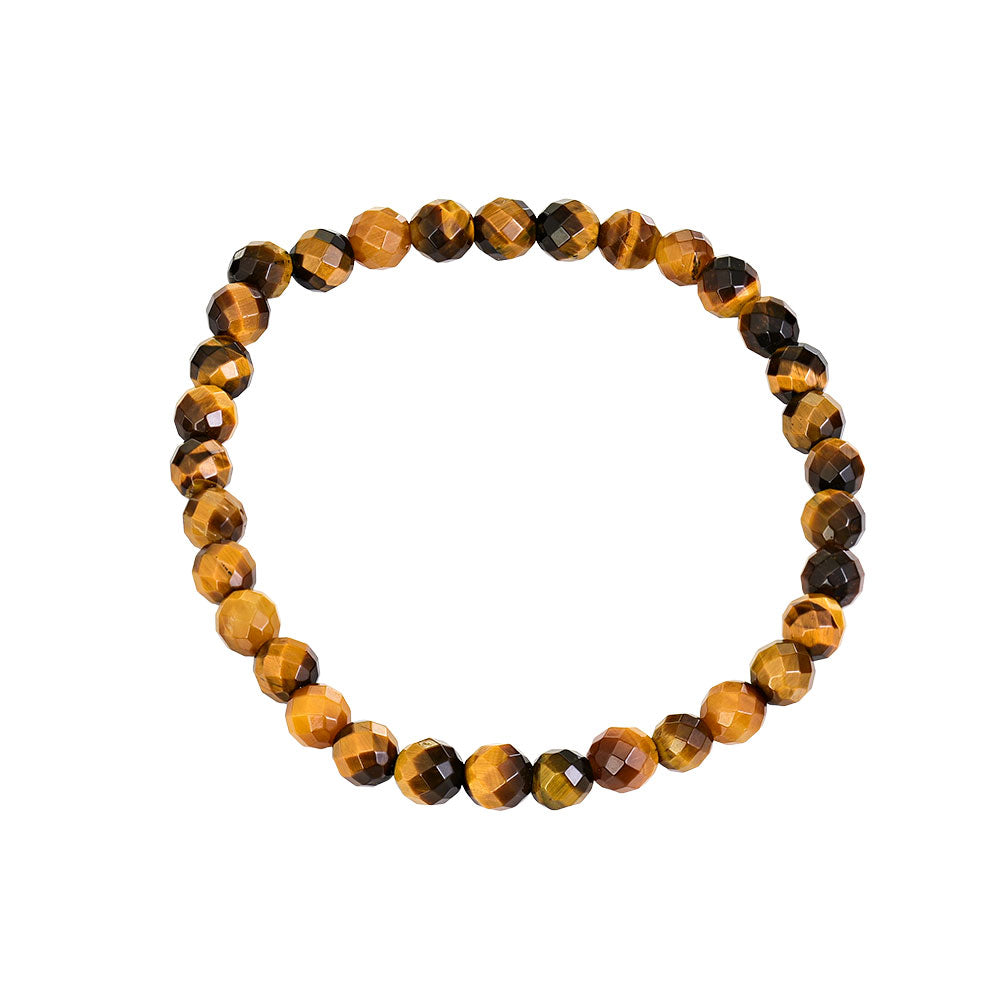 Tiger Eye Faceted Bead Bracelet